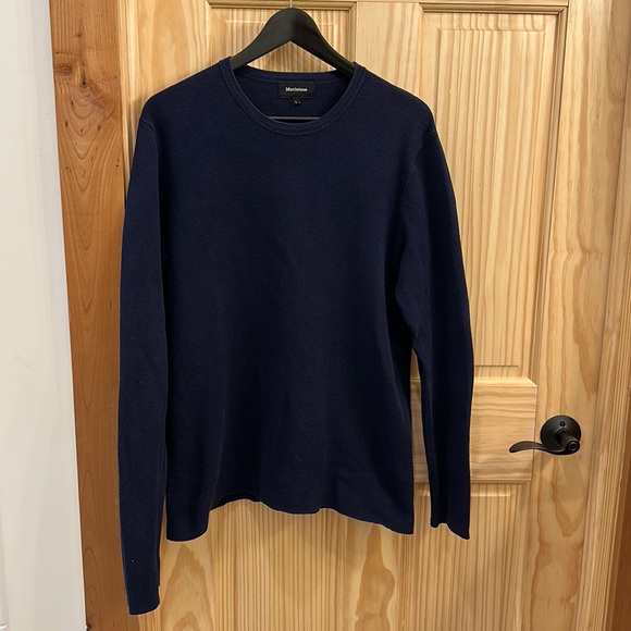 Matinique Blue Crewneck Sweater - Picture 1 of 5